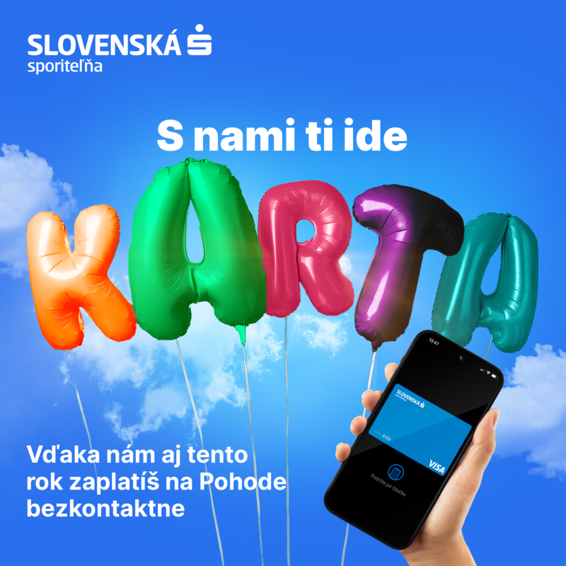 Na Pohode ti pôjde karta vďaka Slovenskej sporiteľni