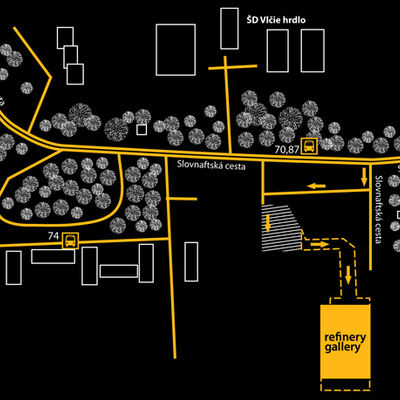 Koncert pre všímavých a Biela vrana - mapa